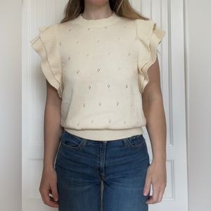 Knit cream shirt